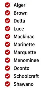 Menominee County, Oconto County, Schoolcraft County, Shawano County Pest Control